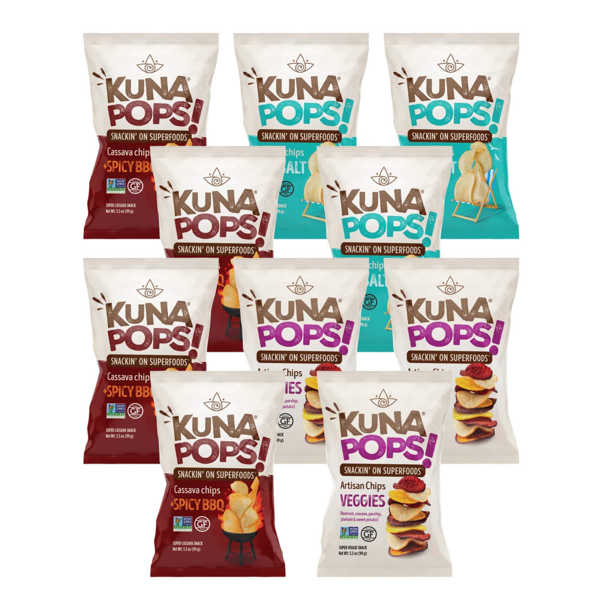 Cassava Chips Variety Pack (x10)