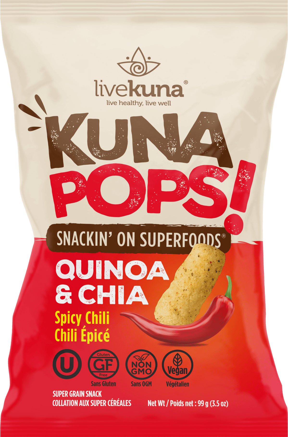 Superfood Puffs Spicy Chili